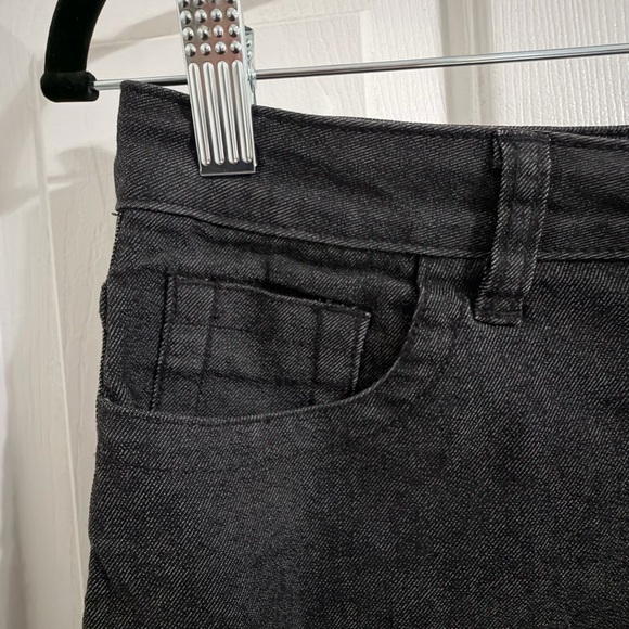 Chic Black Denim Pencil Skirt - Picture 3 of 5